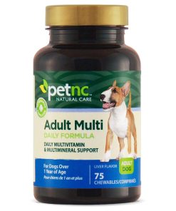 PetNC Senior Multi Chewables for Dogs, Daily Vitamins, 60 Count