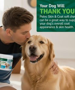 PetNC Skin & Coat Soft Chews for Dogs with Omega-3, 60 Count
