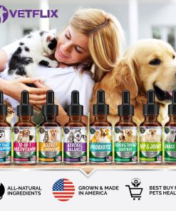 Premium Probiotics Liquid for Dogs, Cats, Puppies and Kittens, 2 Fl Oz