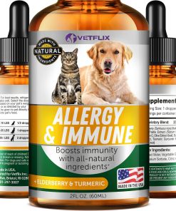 Premium Probiotics Liquid for Dogs, Cats, Puppies and Kittens, 2 Fl Oz
