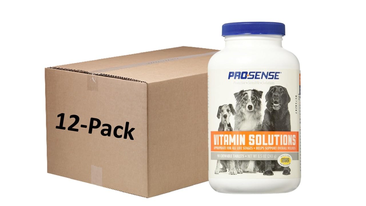 PRO·SENSE Vitamin Solutions, Chewable Tablets for Dogs, Helps Support Overall Wellness, 90 Count (Pack of 3) 17 PRO·SENSE Vitamin Solutions, Chewable Tablets for Dogs, Helps Support Overall Wellness, 90 Count (Pack of 3)