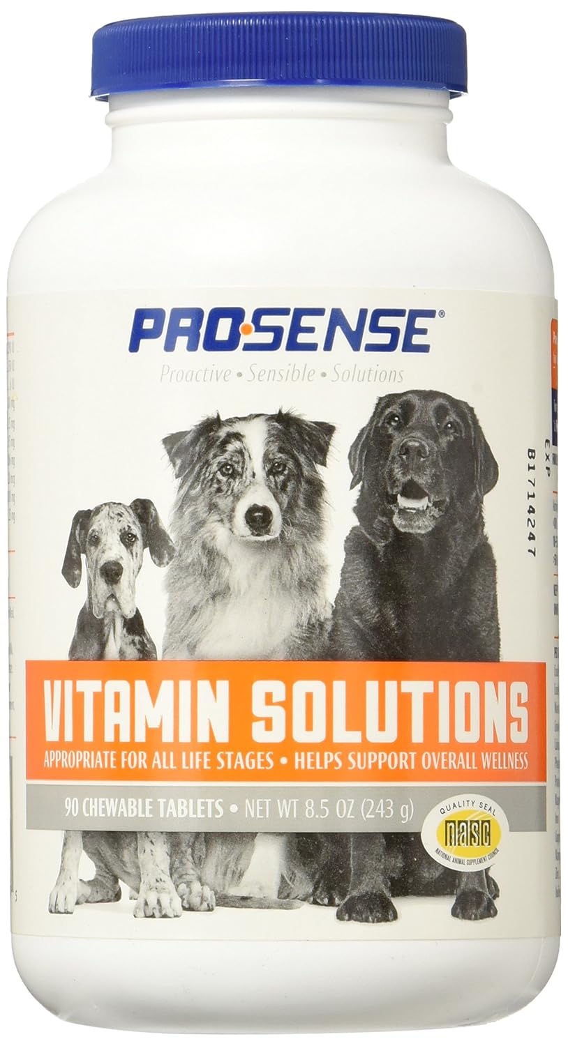 PRO·SENSE Vitamin Solutions, Chewable Tablets for Dogs, Helps Support Overall Wellness, 90 Count (Pack of 3) 18 PRO·SENSE Vitamin Solutions, Chewable Tablets for Dogs, Helps Support Overall Wellness, 90 Count (Pack of 3)