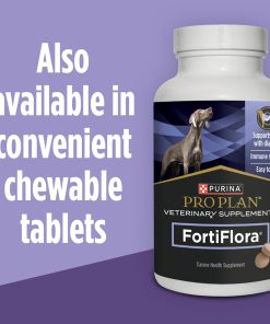 Purina Pro Plan Veterinary Supplements FortiFlora Daily Probiotics for Dogs,Helps Digestive Gut Health and Diarrhea - 30 ct. Box,(Pack of 2)