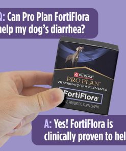 Purina Pro Plan Veterinary Supplements FortiFlora Daily Probiotics for Dogs,Helps Digestive Gut Health and Diarrhea - 30 ct. Box,(Pack of 2)