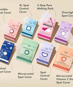 Rael Miracle Invisible Spot Cover Hydrocolloid Acne Pimple Patches (96 Ct)-Bitadi