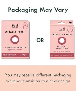 Rael Miracle Invisible Spot Cover Hydrocolloid Acne Pimple Patches (96 Ct)-Bitadi