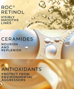 RoC Retinol Correxion Anti-Aging Wrinkle Night Serum Capsules, 30 count-Bitadi