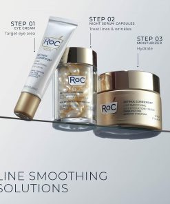 RoC Retinol Correxion Anti-Aging Wrinkle Night Serum Capsules, 30 count-Bitadi