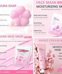 Sakura Skin Care Set for Kids Teen Girls, 15PCS Daily Gentle Skin Care Set-Bitadi