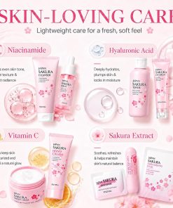 Sakura Skin Care Set for Kids Teen Girls, Birthday Christmas Gifts, 15 PCS-Bitadi