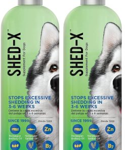 Shed-X Liquid Dog Supplement,32oz – 100% Natural – Helps Dog Shedding,Fish Oil for Dogs Supports Skin & Coat,Dog-Oil for Food with Essential Fatty Acids,Vitamins,and...