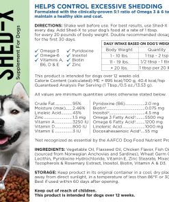 Shed-X Liquid Dog Supplement,32oz – 100% Natural – Helps Dog Shedding,Fish Oil for Dogs Supports Skin & Coat,Dog-Oil for Food with Essential Fatty Acids,Vitamins,and...
