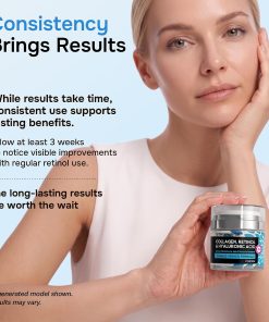 SimplyVital Face Moisturizer Retinol Collagen Hyaluronic Acid Cream 1.7 oz