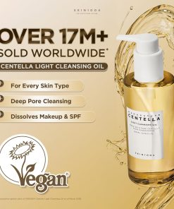 SKIN1004 Madagascar Centella Light Cleansing Oil 6.76 fl.oz, 200ml | Gentle Oil Cleanser for Face, Korean Facial Cleanser, Double Cleansing-Bitadi