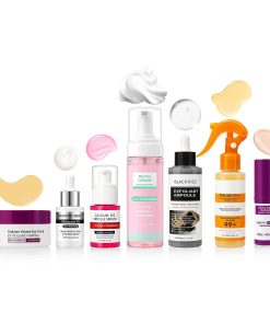 Skincare Routine Set - Facial Care Kit with Cleanser, Serums, Balm & Eye Patches - Hydrating & Daily Skin Care