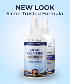 SkinSmart Antimicrobial Facial Cleanser for Breakouts and Blemishes, 8 oz