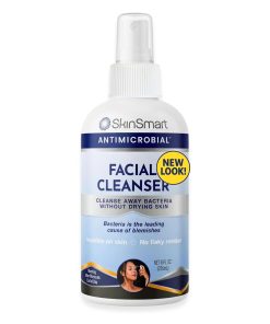 SkinSmart Antimicrobial Facial Cleanser for Breakouts and Blemishes, 8 oz