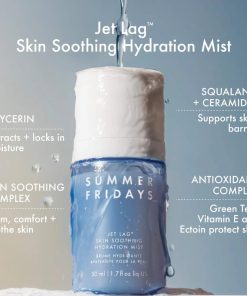 Summer Fridays Jet Lag™ Essentials - Mini Hydrating Skin Care Set With Jet Lag™ Mask, Eye Patches, Deep Hydration Face Serum & Hydration Mist - Travel Size Skincare Kit & Gift...