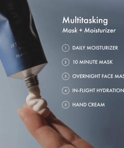 Summer Fridays Jet Lag Mask - Hydrating Overnight Face Mask, Moisturizer + Eye Cream - Enriched with Hyaluronic Acid, Niacinamide, + Antioxidants - Multitasking Travel Size Skin...-Bitadi