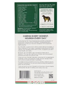 Sun Chlorella Pet Treats, Chlorella & Eleuthero Daily Supplement, 120 Bites 25 Sun Chlorella Pet Treats, Chlorella & Eleuthero Daily Supplement, 120 Bites