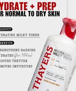 THAYERS Milky Hydrating Face Toner with Snow Mushroom Tremella, 3 Fl Oz-Bitadi