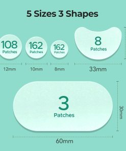 TKTK 443 Count Pimple Patches for Face, Hydrocolloid Acne Cover Patch Bulk