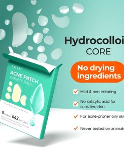 TKTK 443 Count Pimple Patches for Face, Hydrocolloid Acne Cover Patch Bulk