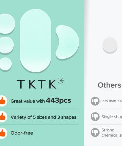 TKTK 443 Count Pimple Patches for Face, Hydrocolloid Acne Cover Patch Bulk