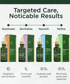 Tree of Life Face Serum Skin Care, Facial Serum for Women and Men, Set of 4-Bitadi
