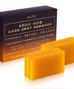 VALITIC Kojic Acid Dark Spot Remover Soap Bars, Turmeric Bar Soaps 2 Pack