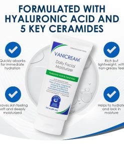 Vanicream Daily Facial Moisturizer, Lightweight, Non-Greasy, 3 Fl Oz