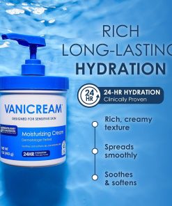 Vanicream Moisturizing Cream, Body & Face Moisturizer, 16 Oz Pump Dispenser-Bitadi
