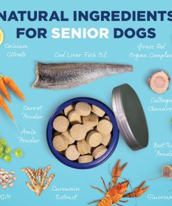 Vetericyn All-in 1 Multifunctional Senior Dog Supplement | Digestive Enzymes + Glucosamine Chondroitin for Hip and Joint Support + Vitamins, Antioxidants, Prebiotics,... 22 Vetericyn All-in 1 Multifunctional Senior Dog Supplement | Digestive Enzymes + Glucosamine Chondroitin for Hip and Joint Support + Vitamins, Antioxidants, Prebiotics,...