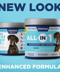 Vetericyn All-in 1 Multifunctional Senior Dog Supplement | Digestive Enzymes + Glucosamine Chondroitin for Hip and Joint Support + Vitamins, Antioxidants, Prebiotics,... 26 Vetericyn All-in 1 Multifunctional Senior Dog Supplement | Digestive Enzymes + Glucosamine Chondroitin for Hip and Joint Support + Vitamins, Antioxidants, Prebiotics,...
