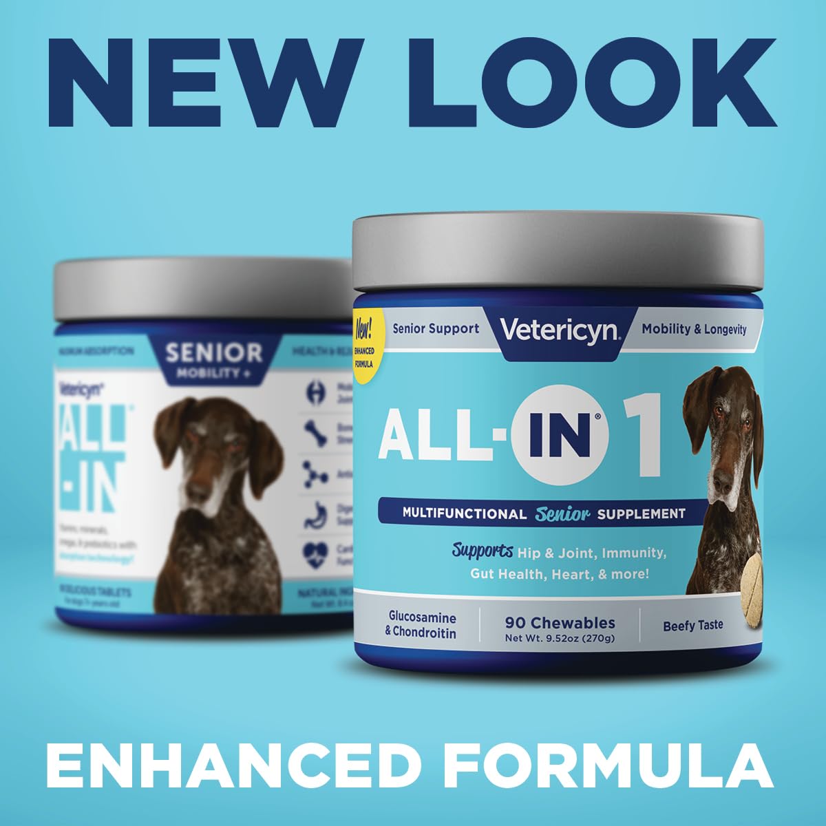 Vetericyn All-in 1 Multifunctional Senior Dog Supplement | Digestive Enzymes + Glucosamine Chondroitin for Hip and Joint Support + Vitamins, Antioxidants, Prebiotics,... 17 Vetericyn All-in 1 Multifunctional Senior Dog Supplement | Digestive Enzymes + Glucosamine Chondroitin for Hip and Joint Support + Vitamins, Antioxidants, Prebiotics,...
