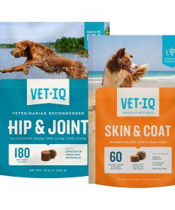 VetIQ Glucosamine Hip & Joint Supplement for Dogs, 180 Soft Chews + VetIQ Multivitamin Supplement for Dogs, 60 Count, Dog Supplements Made in The USA