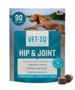 VetIQ Glucosamine Hip & Joint Supplement for Dogs, 180 Soft Chews + VetIQ Multivitamin Supplement for Dogs, 60 Count, Dog Supplements Made in The USA