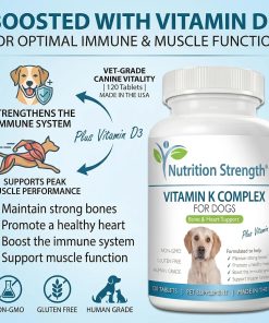Vitamin K for Dogs | K1 & K2 (MK4 + MK7) + Vitamin D3 25 Vitamin K for Dogs | K1 & K2 (MK4 + MK7) + Vitamin D3
