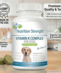 Vitamin K for Dogs | K1 & K2 (MK4 + MK7) + Vitamin D3 26 Vitamin K for Dogs | K1 & K2 (MK4 + MK7) + Vitamin D3