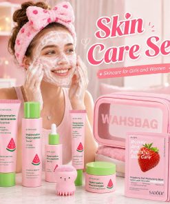 Watermelon Skin Care Set for Teen Girls Women,Facial Care Gift Set for Kids