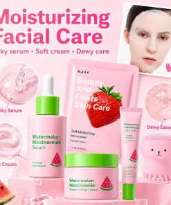 Watermelon Skin Care Set for Teen Girls Women,Facial Care Gift Set for Kids