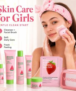Watermelon Skin Care Set for Teen Girls Women,Facial Care Gift Set for Kids