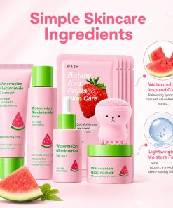 Watermelon Skin Care Set for Teen Girls Women,Facial Care Gift Set for Kids