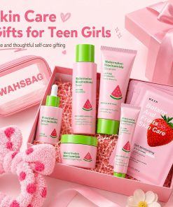 Watermelon Skin Care Set for Teen Girls Women,Facial Care Gift Set for Kids