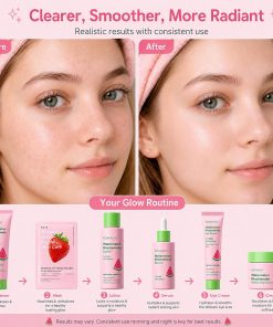 Watermelon Skin Care Set for Teen Girls Women,Facial Care Gift Set for Kids