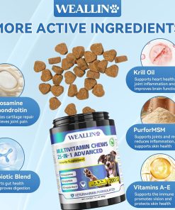 WEALLIN Dog Vitamins & Dog Probiotic Chews