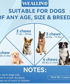 WEALLIN Dog Vitamins & Dog Probiotic Chews