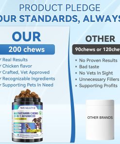 WEALLIN Dog Vitamins & Dog Probiotic Chews