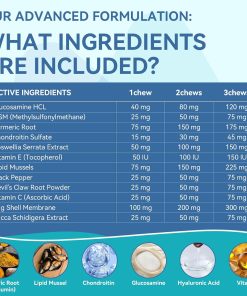 WEALLIN Dog Vitamins & Joint Supplement for Dogs