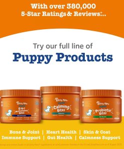 Zesty Paws Dog Multivitamin, Chewable Dog Vitamins and Supplements for Hip & Joints, Skin & Coat, Omega 3 Fish Oil for Dogs- Puppy Multivitamin - Chicken Puppy Bites- 90ct (Pack...